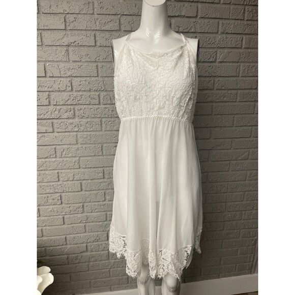 White Mesh / Lace Lingerie Dress Size 1XL - Picture 1 of 9